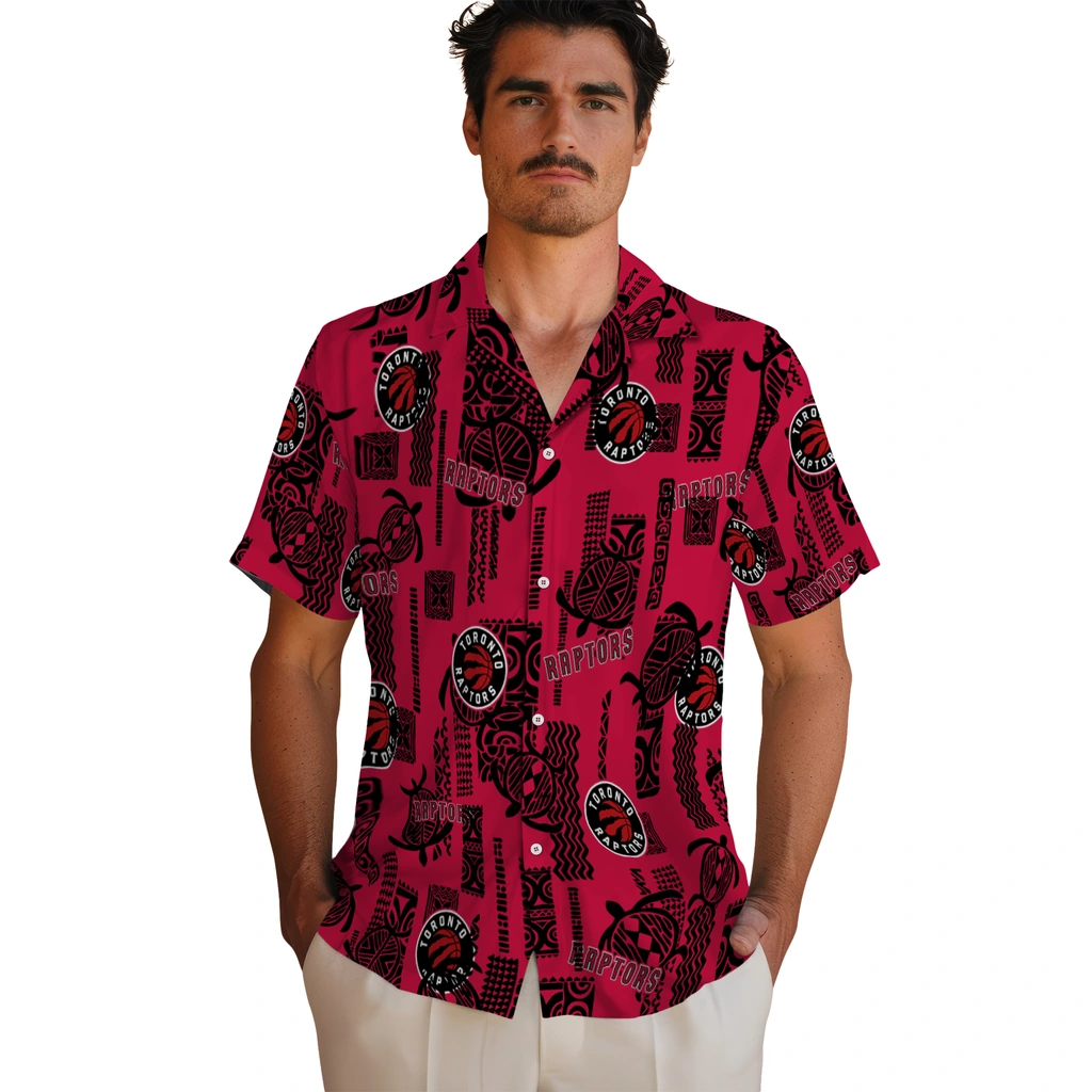 Toronto Raptors Hawaiian Shirt - Turtle Lines toronto raptors turtle lines red hawaiian shirts fashion forward