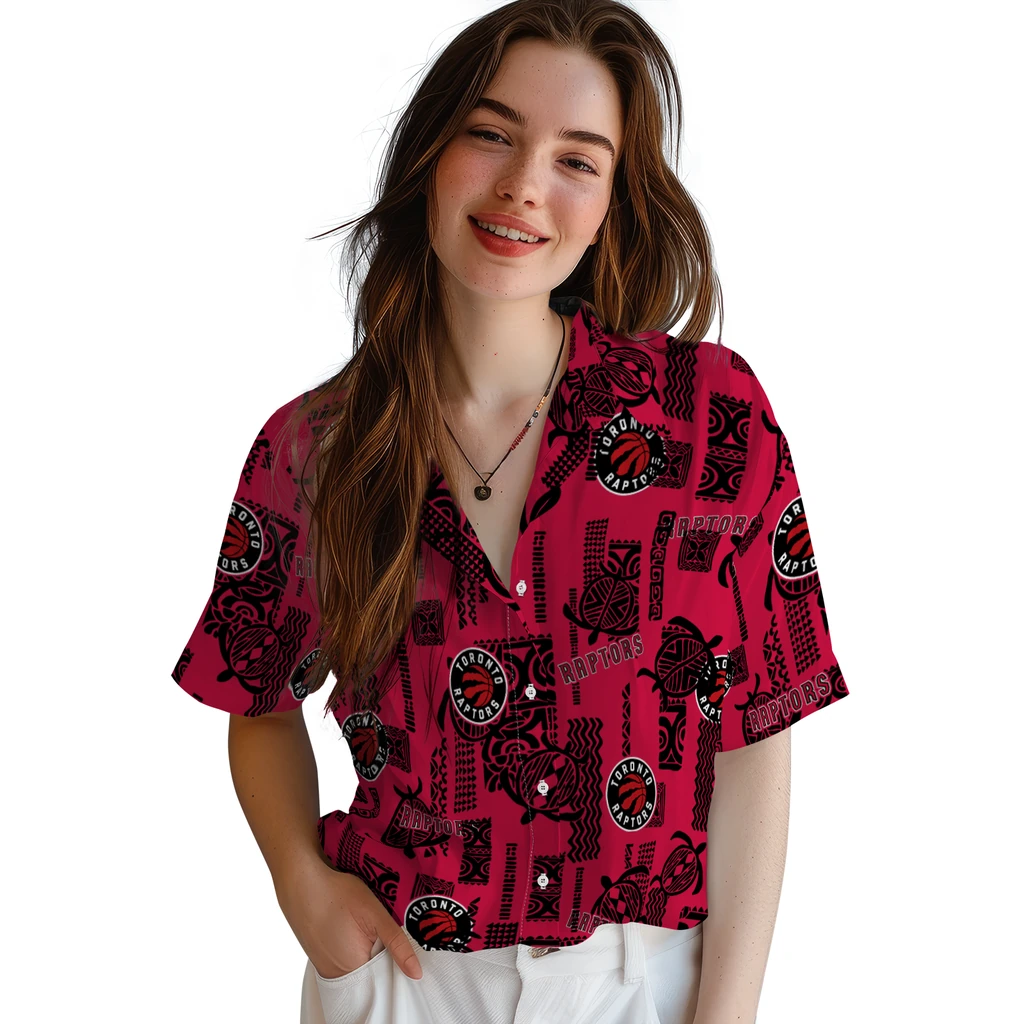Toronto Raptors Hawaiian Shirt - Turtle Lines toronto raptors turtle lines red hawaiian shirts latest model