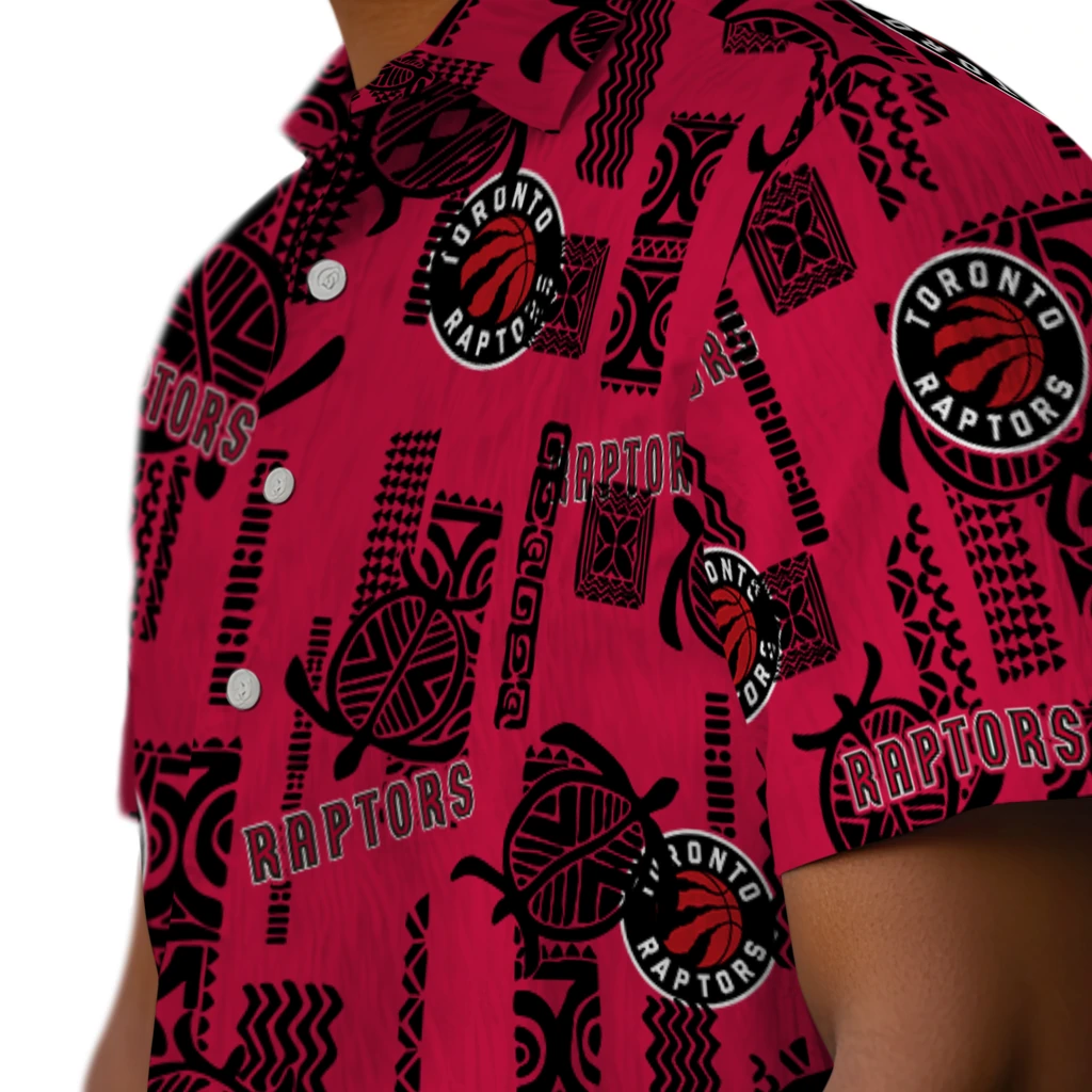 Toronto Raptors Hawaiian Shirt - Turtle Lines toronto raptors turtle lines red hawaiian shirts trendy