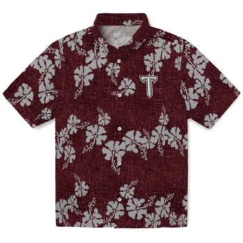 troy trojans hibiscus petals red hawaiian shirts best selling