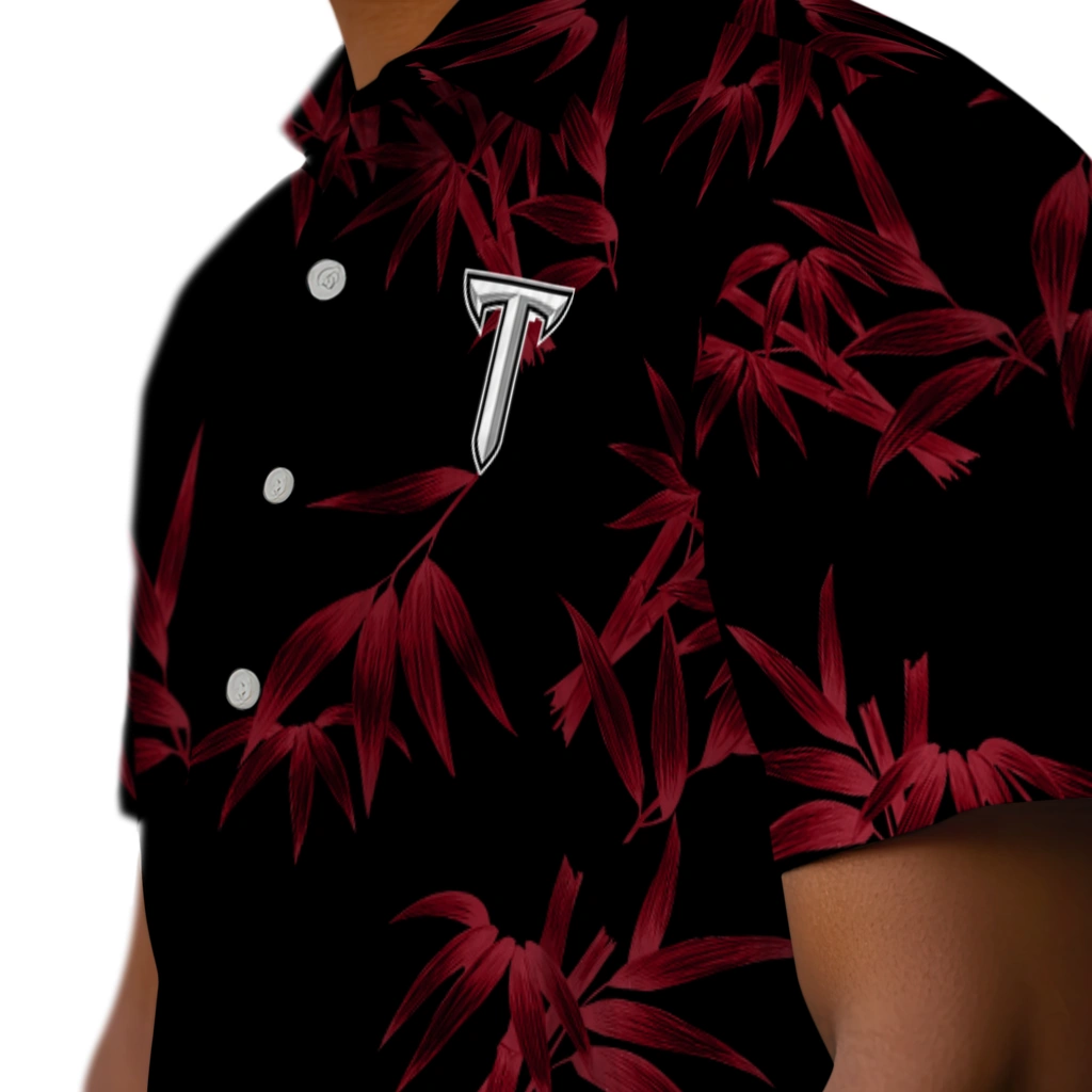 Troy Trojans Hawaiian Shirt - Bamboo Branches troy trojans bamboo branches red black hawaiian shirts trendy