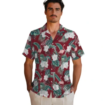 troy trojans flamingo palms red hawaiian shirts fashion forward