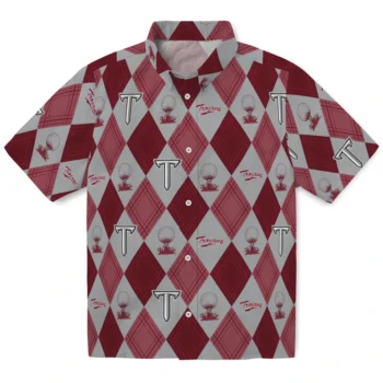 troy trojans balloon plaid red hawaiian shirts best selling