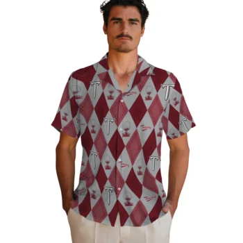 troy trojans balloon plaid red hawaiian shirts fashion forward
