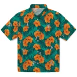 Troy Trojans Hawaiian Shirt – Hibiscus and Palm Leaves
