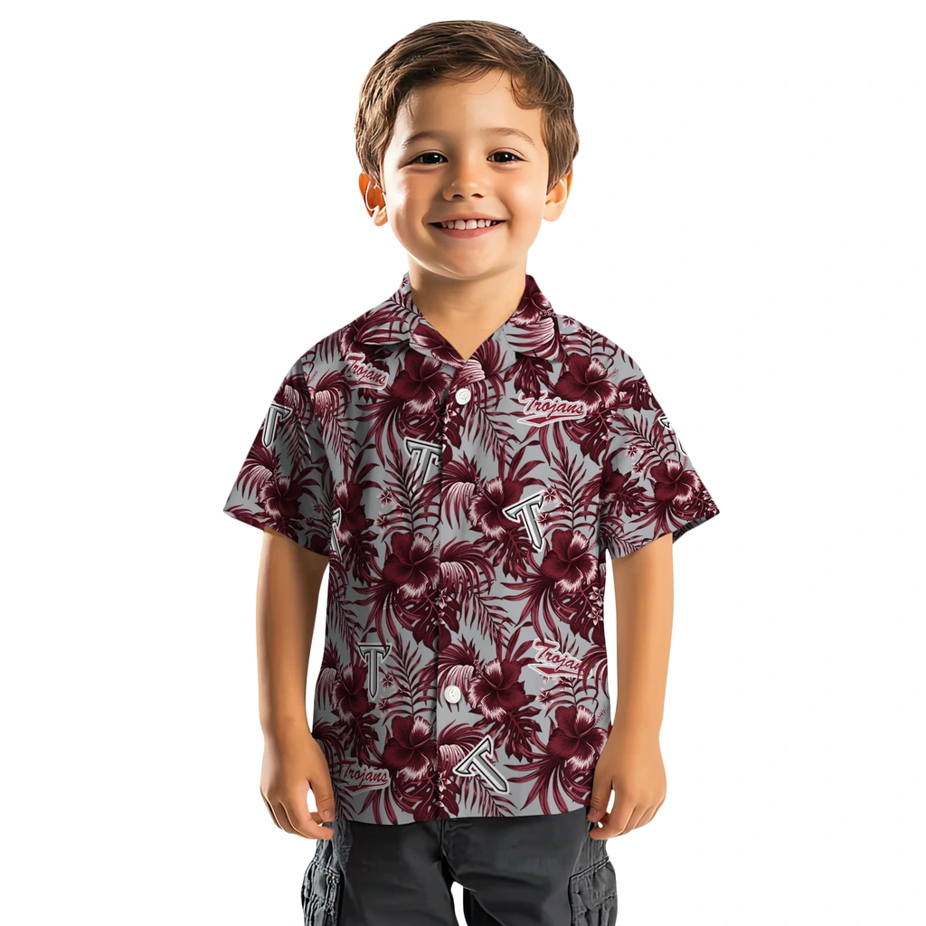 Troy Trojans Hawaiian Shirt - Hibiscus Exotic troy trojans hibiscus exotic red hawaiian shirts top rated
