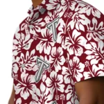 Troy Trojans Hawaiian Shirt – Hibiscus Motif