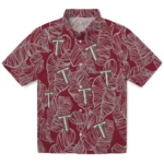 Troy Trojans Hawaiian Shirt – Leaf Outline