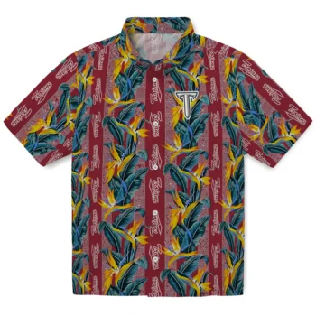 troy trojans paradise vines red hawaiian shirts best selling