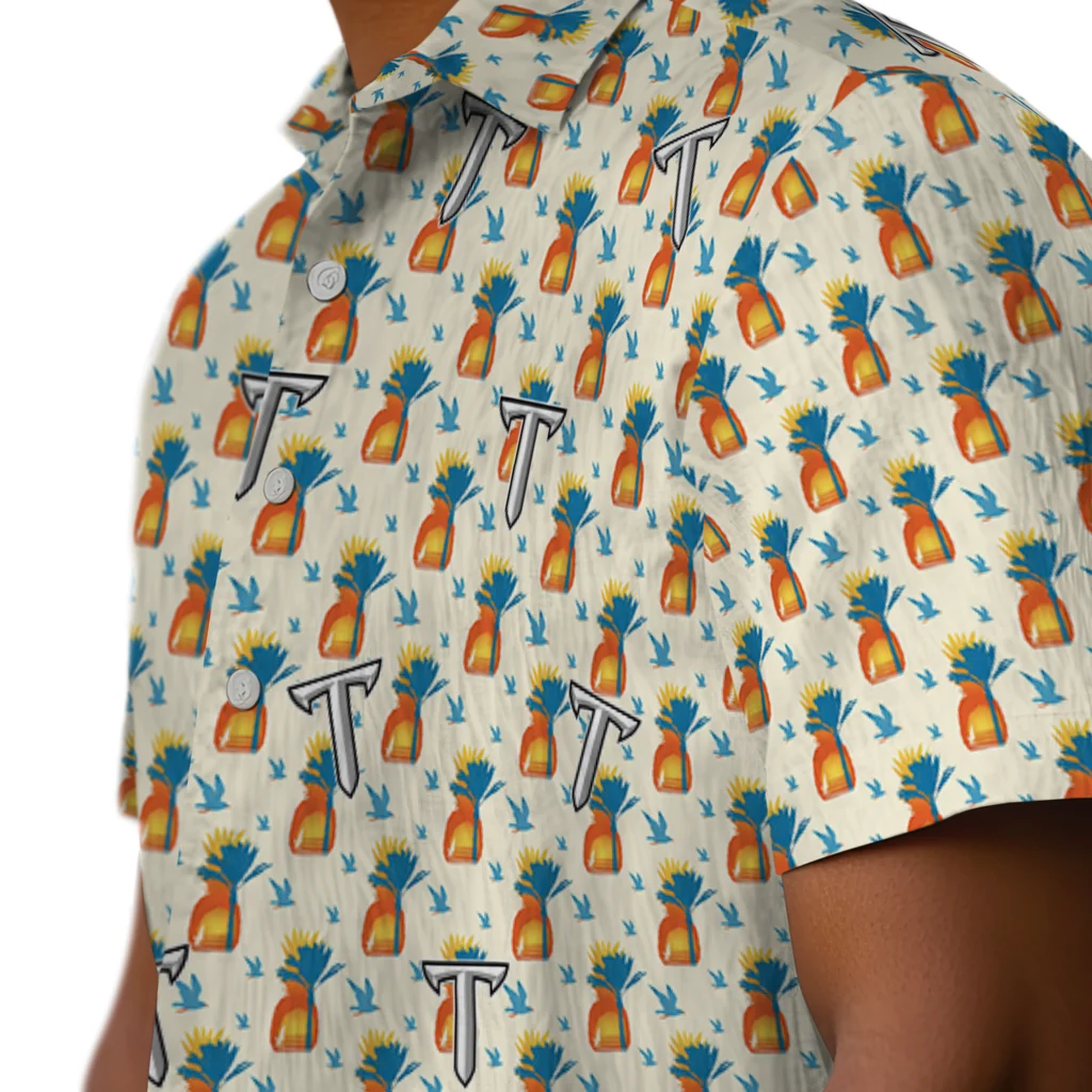 Troy Trojans Hawaiian Shirt - Pineapple Delight troy trojans pineapple delight beige hawaiian shirts trendy