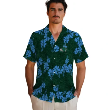 tulane green wave hibiscus petals green hawaiian shirts fashion forward