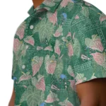 Tulane Green Wave Hawaiian Shirt – Anthurium Overlay