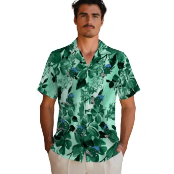 tulane green wave hibiscus arrangement green hawaiian shirts fashion forward
