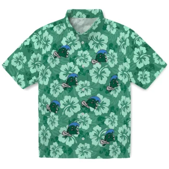 tulane green wave hibiscus cluster green hawaiian shirts best selling