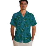 Tulane Green Wave Hawaiian Shirt – Leaf Outline