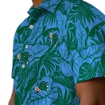 Tulane Green Wave Hawaiian Shirt – Monstera Layer