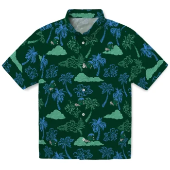 tulane green wave palm and clouds green hawaiian shirts best selling