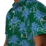 Tulane Green Wave Hawaiian Shirt – Palm Tree Motif