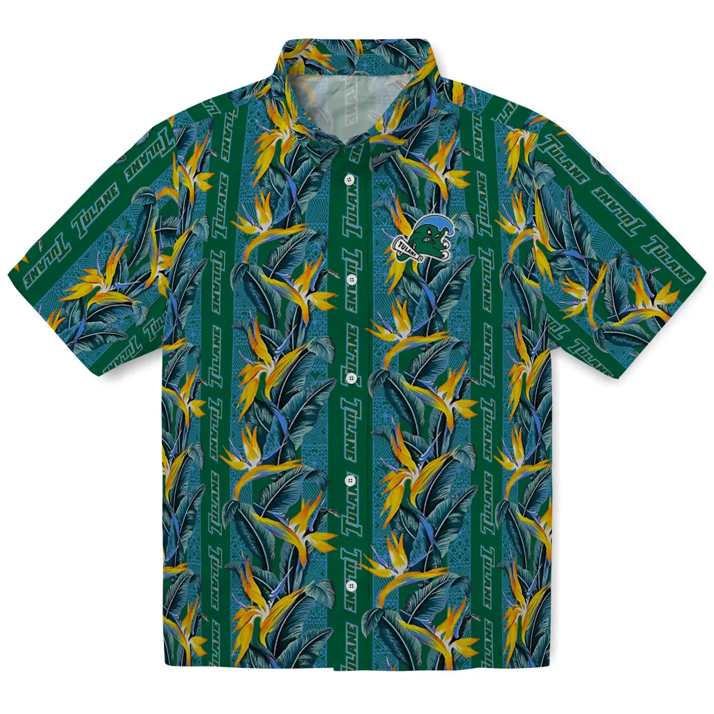 Tulane Green Wave Hawaiian Shirt - Paradise Vines tulane green wave paradise vines green hawaiian shirts best selling