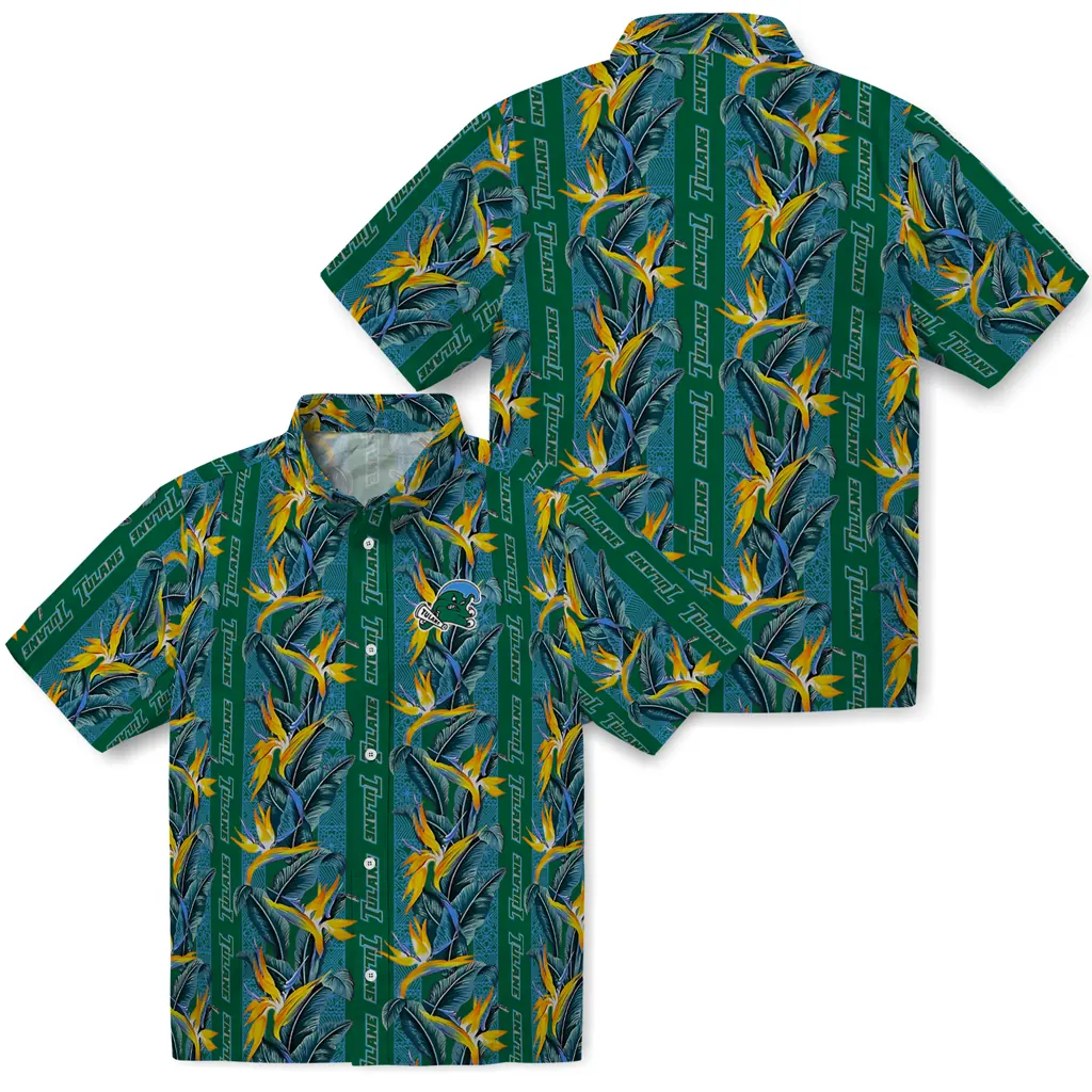 Tulane Green Wave Hawaiian Shirt - Paradise Vines tulane green wave paradise vines green hawaiian shirts high quality