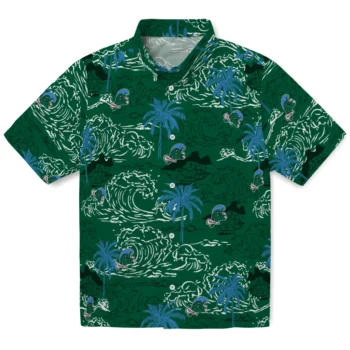 tulane green wave palm green hawaiian shirts best selling