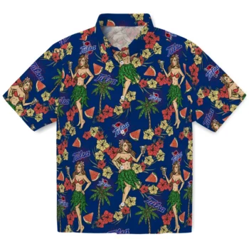 tulsa golden hurricane hawaiian girls design blue hawaiian shirts best selling