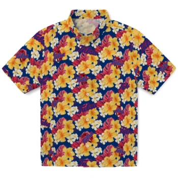 tulsa golden hurricane hibiscus tropics blue yellow hawaiian shirts best selling