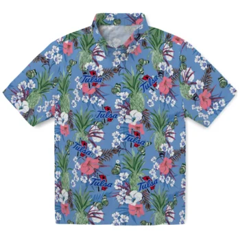tulsa golden hurricane pineapple bouquet best sky blue hawaiian shirts best selling