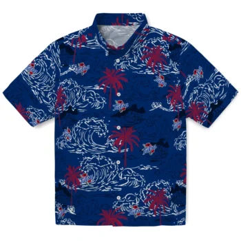 tulsa golden hurricane wave palm blue hawaiian shirts best selling