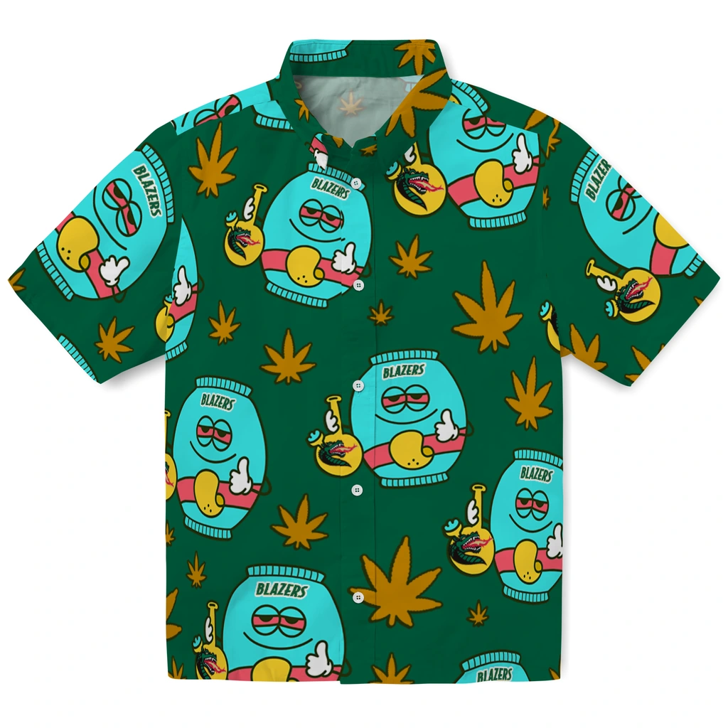 UAB Blazers Hawaiian Shirt - Chill Vibe uab blazers bong smile green hawaiian shirts best selling
