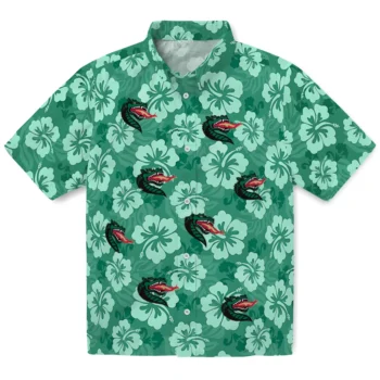 uab blazers hibiscus cluster green hawaiian shirts best selling