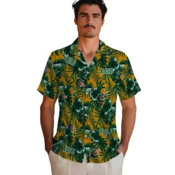uab blazers hibiscus exotic green hawaiian shirts fashion forward