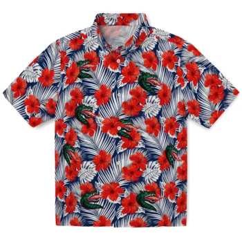 uab blazers hibiscus fiesta red royal blue hawaiian shirts best selling