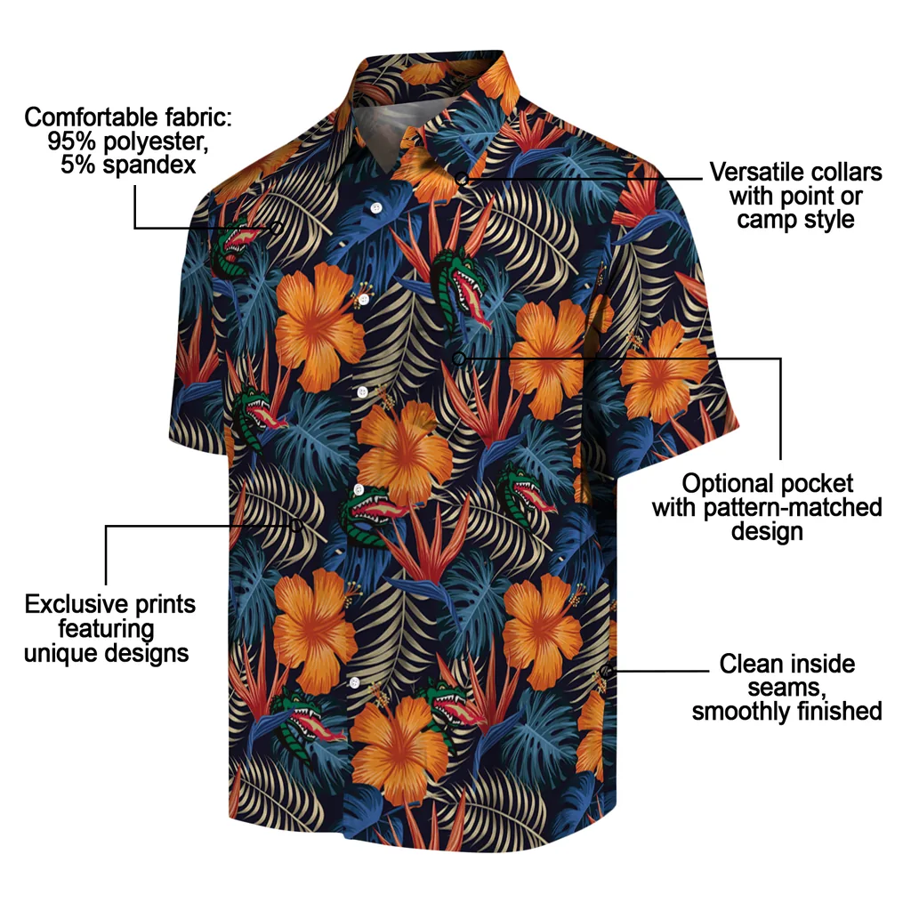 UAB Blazers Hawaiian Shirt - Hibiscus Foliage uab blazers hibiscus foliage hawaiian shirts new arrival