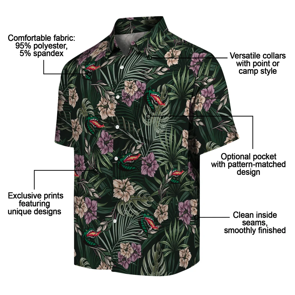 UAB Blazers Hawaiian Shirt - Hibiscus Leaves Pattern uab blazers hibiscus leaves pattern green hawaiian shirts new arrival