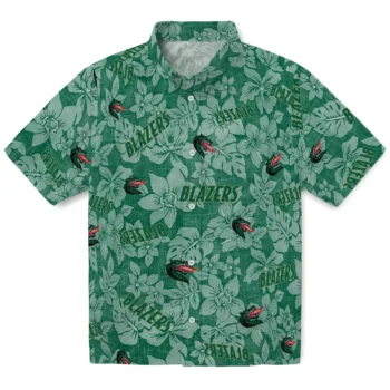 uab blazers hibiscus oasis green hawaiian shirts best selling