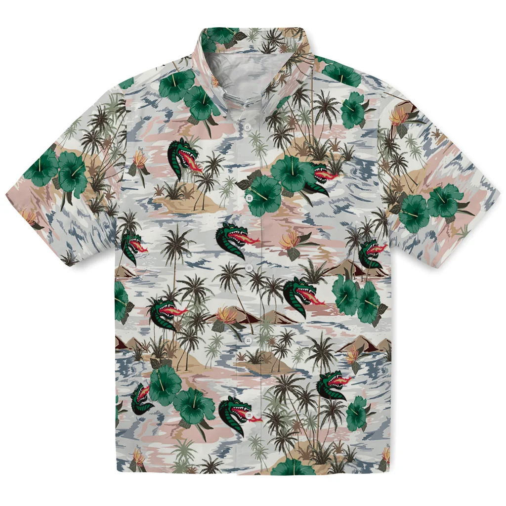UAB Blazers Hawaiian Shirt - Hibiscus Seaside uab blazers hibiscus seaside white hawaiian shirts best selling