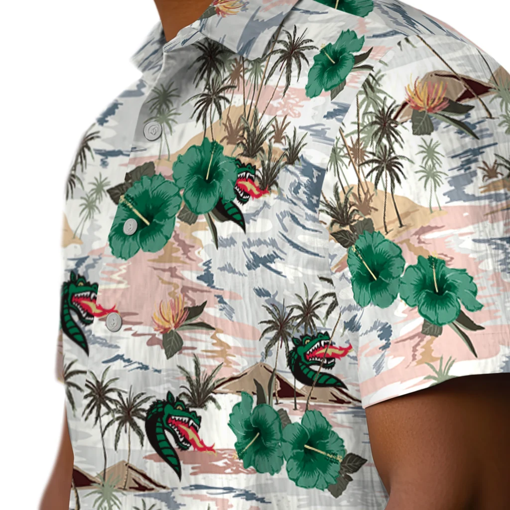 UAB Blazers Hawaiian Shirt - Hibiscus Seaside uab blazers hibiscus seaside white hawaiian shirts trendy