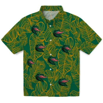 uab blazers leaf outline green hawaiian shirts best selling