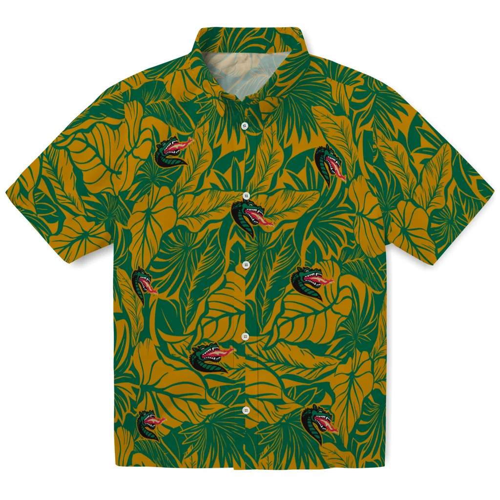 UAB Blazers Hawaiian Shirt - Monstera Layer uab blazers monstera layer green hawaiian shirts best selling
