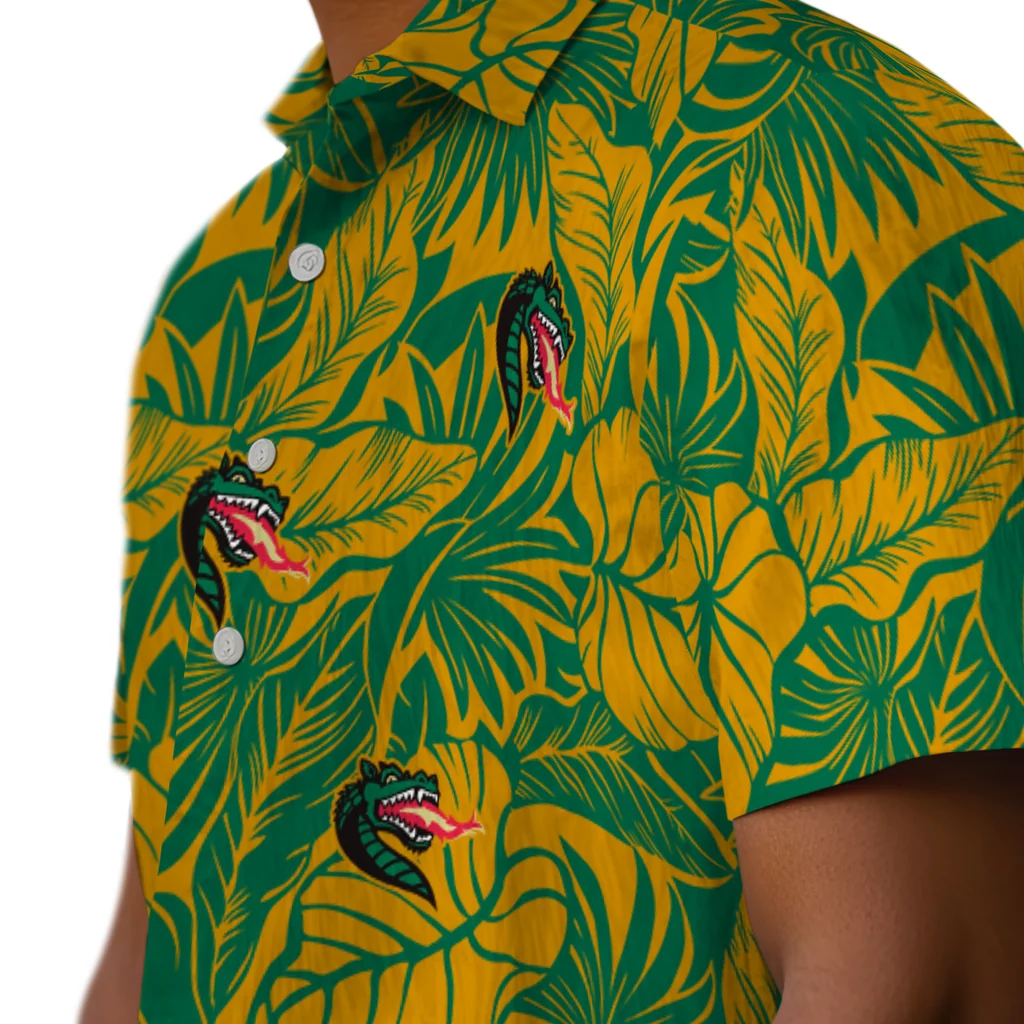 UAB Blazers Hawaiian Shirt - Monstera Layer uab blazers monstera layer green hawaiian shirts trendy