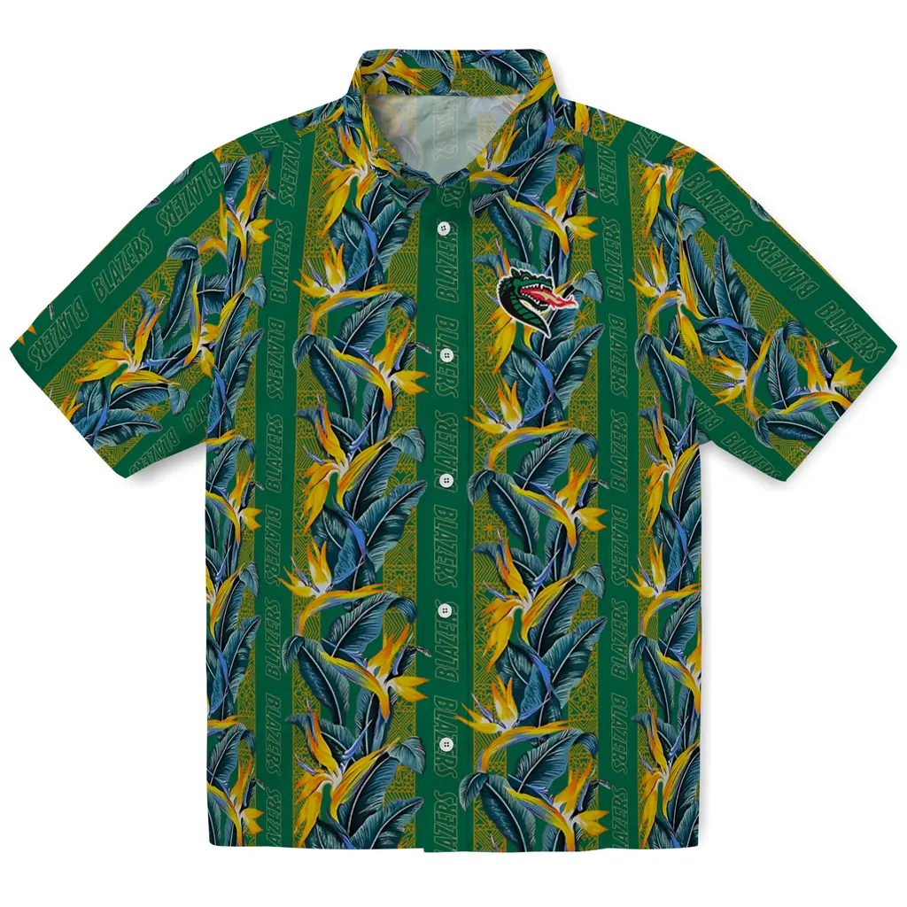 UAB Blazers Hawaiian Shirt - Paradise Vines uab blazers paradise vines green hawaiian shirts best selling