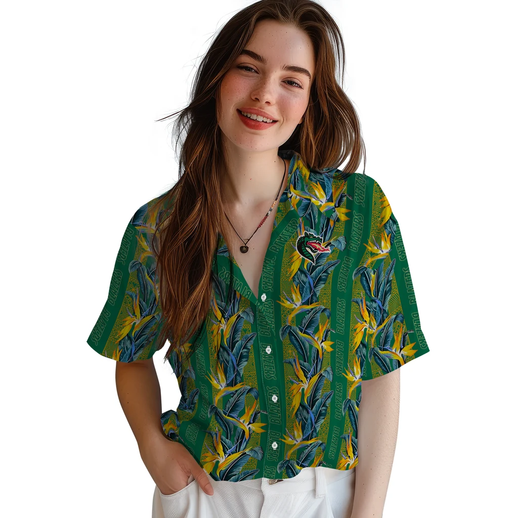 UAB Blazers Hawaiian Shirt - Paradise Vines uab blazers paradise vines green hawaiian shirts latest model