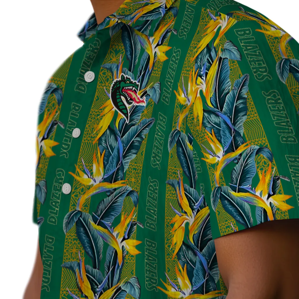 UAB Blazers Hawaiian Shirt - Paradise Vines uab blazers paradise vines green hawaiian shirts trendy