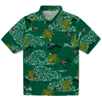 uab blazers wave palm green hawaiian shirts best selling