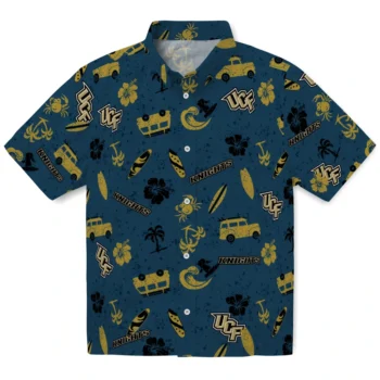 ucf knights beach vibe navy hawaiian shirts best selling