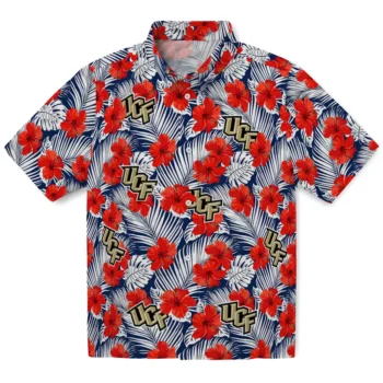 ucf knights hibiscus fiesta red royal blue hawaiian shirts best selling