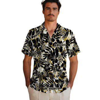 ucf knights hibiscus overlay hawaiian shirts fashion forward