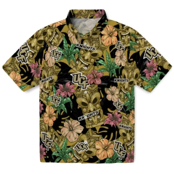 ucf knights tiki jungle gold hawaiian shirts best selling