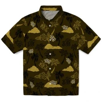 ucf knights palm and clouds gold hawaiian shirts best selling